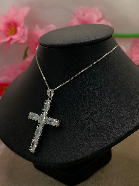Collana croce diamond
