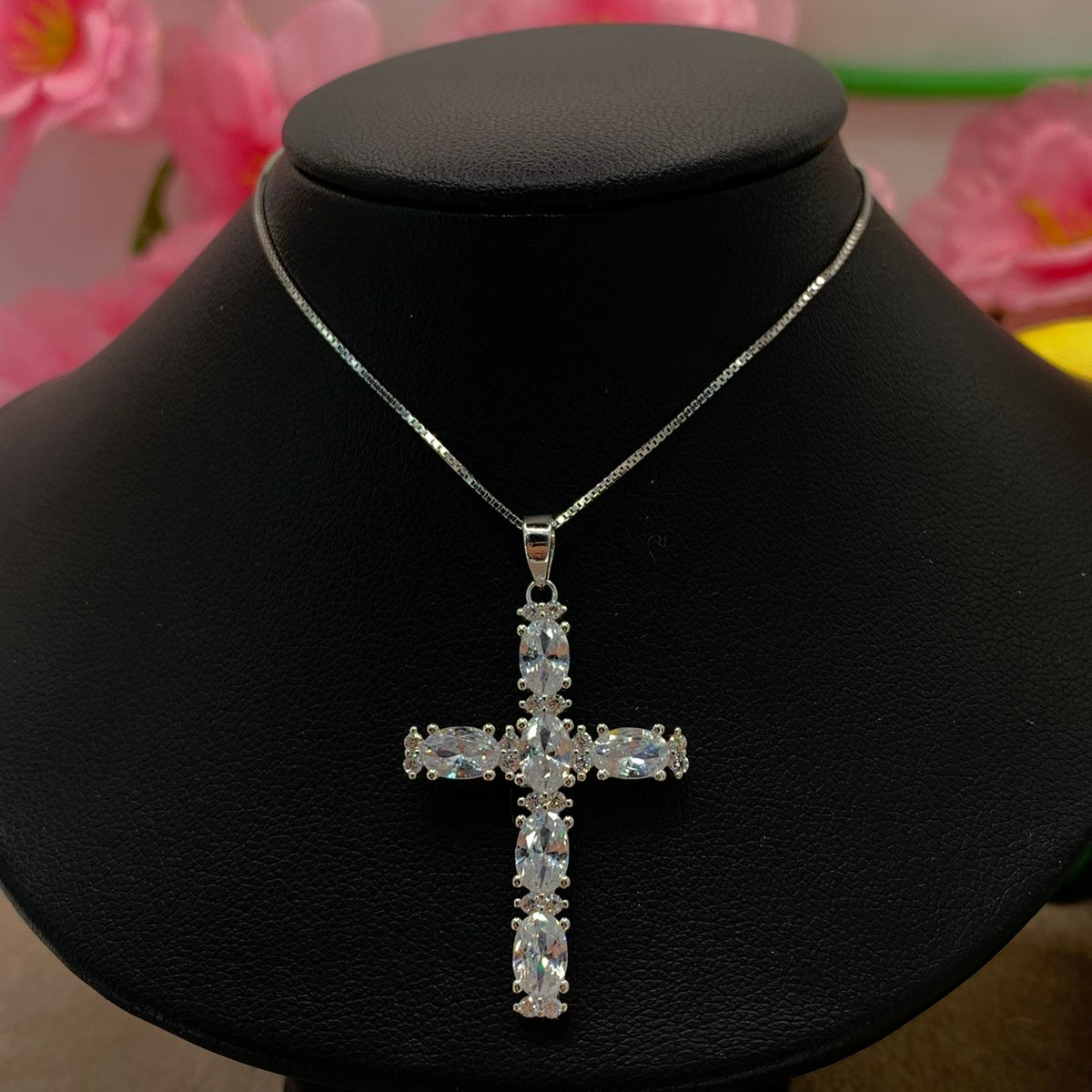 Collana croce diamond