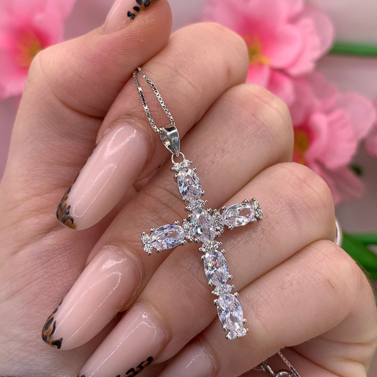 Collana croce diamond