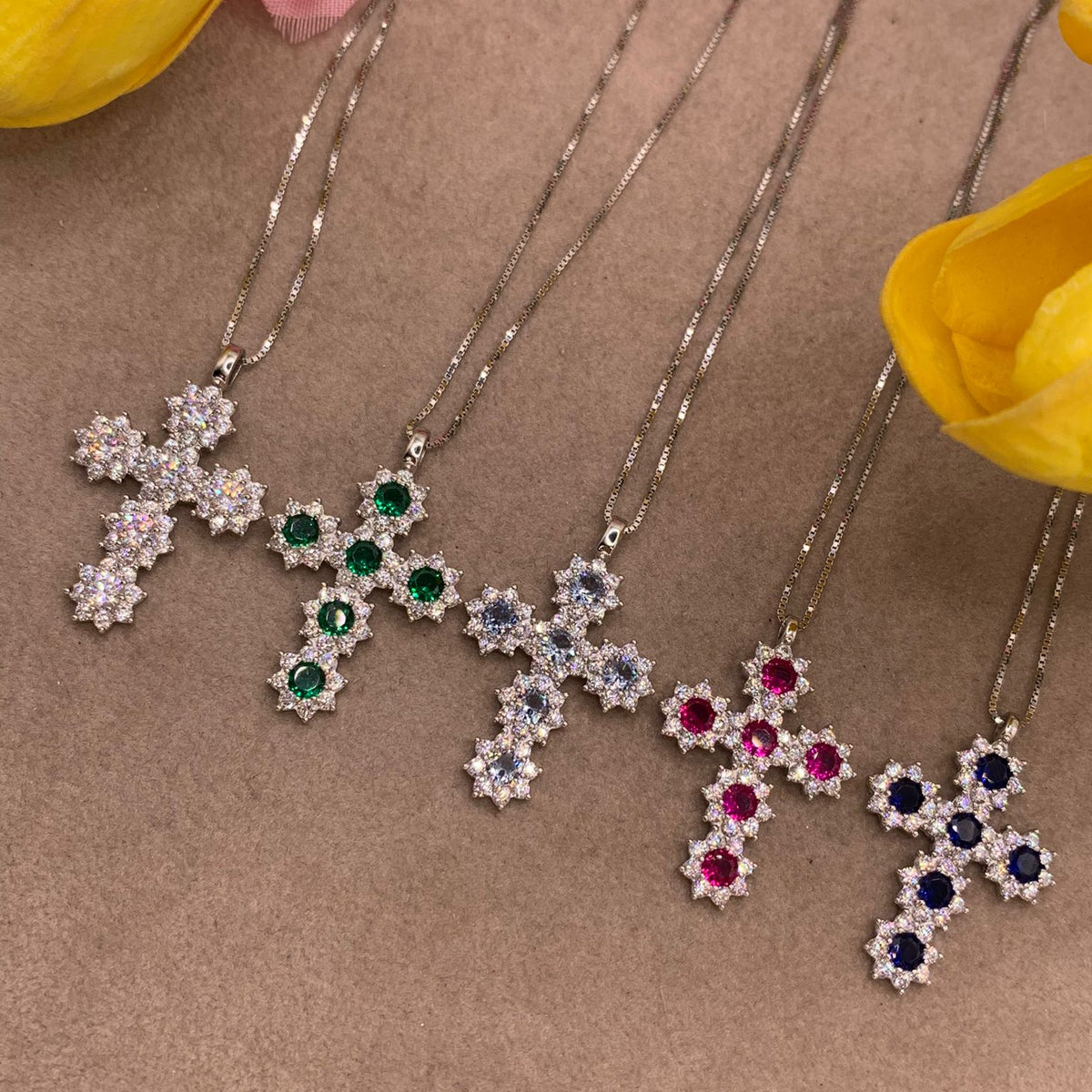 Collana croce delya
