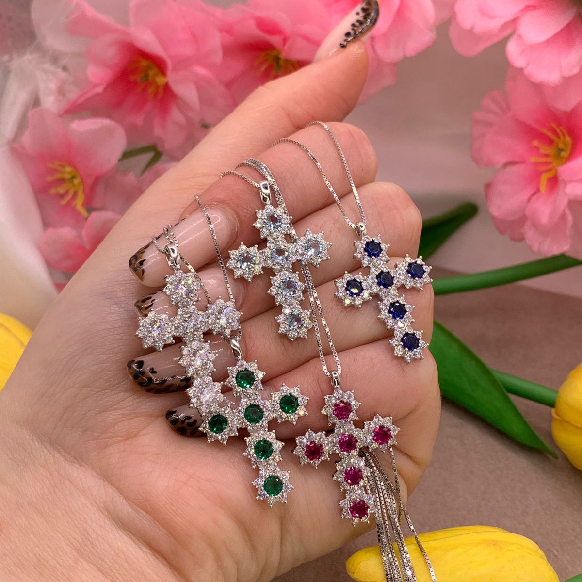 Collana croce delya