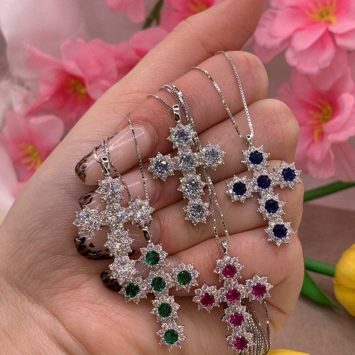 Collana croce delya