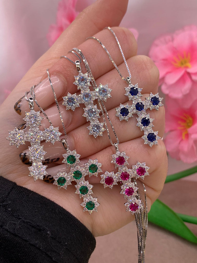 Collana croce delya