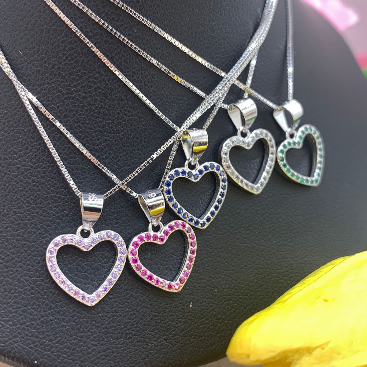 Collana cuoricino open