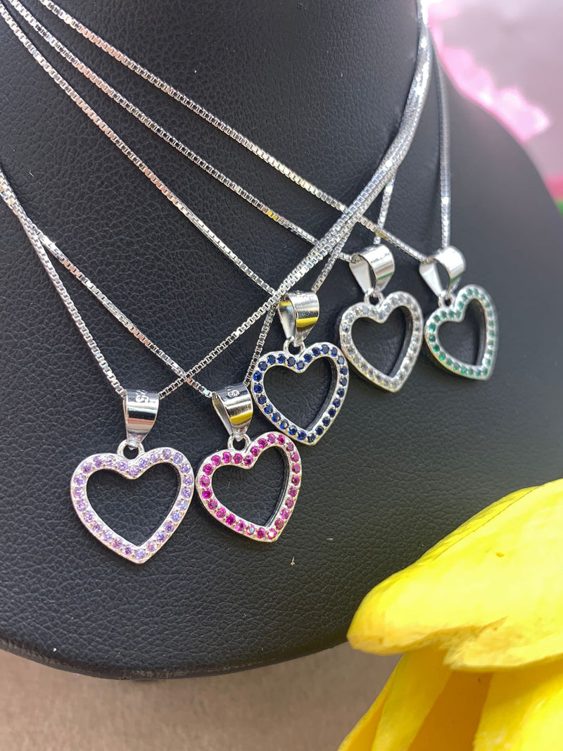 Collana cuoricino open