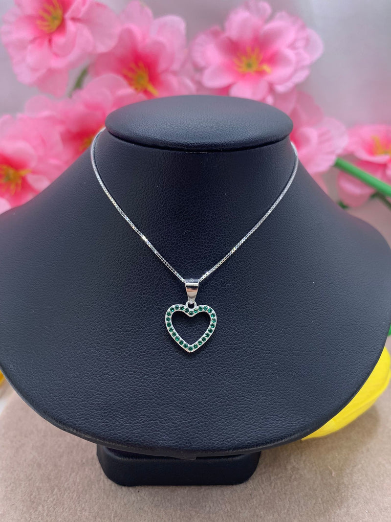 Collana cuoricino open