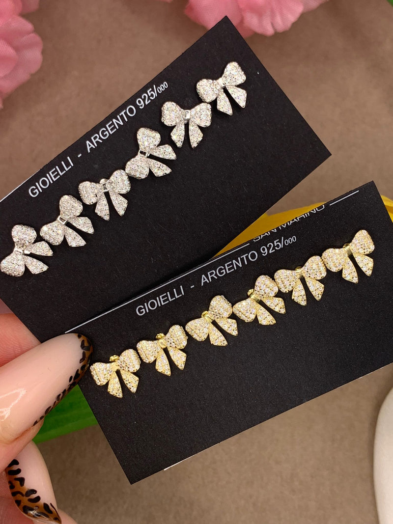 Orecchini baby fiocco