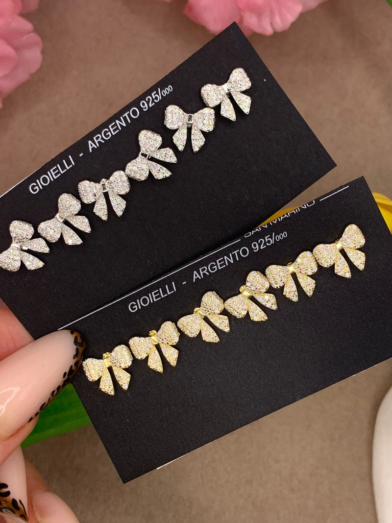 Orecchini baby fiocco