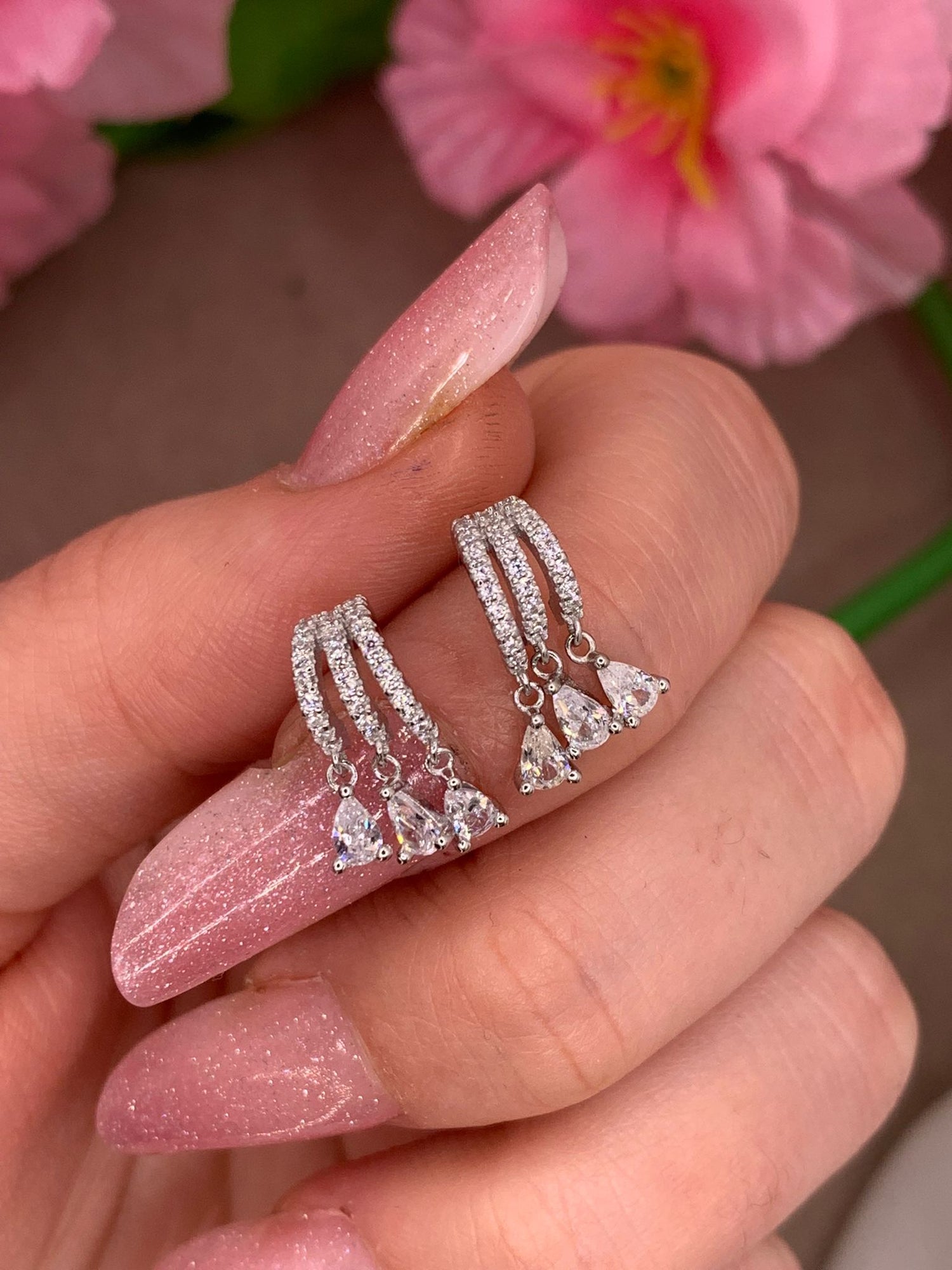 Orecchini tris chandelier