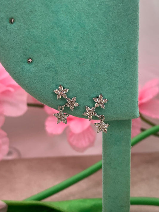 Orecchini tre fiorellini