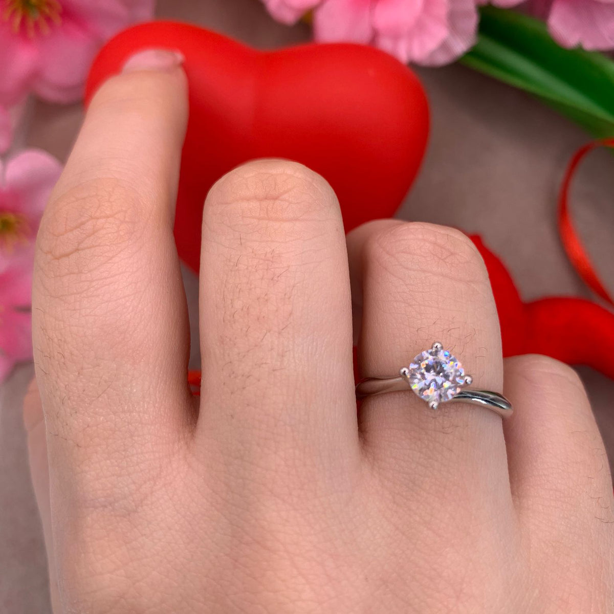 Anello Solitario 6mm