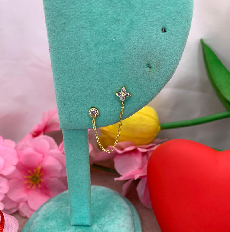 Orecchino  Flower punto luce