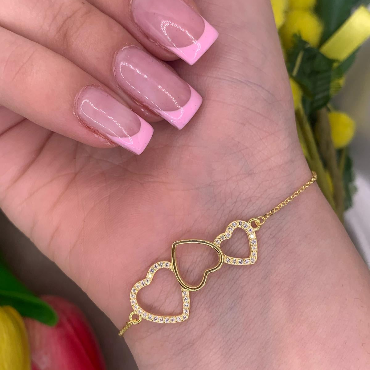 Bracciale tris hearts