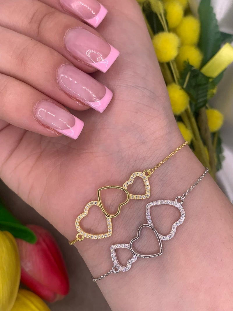 Bracciale tris hearts