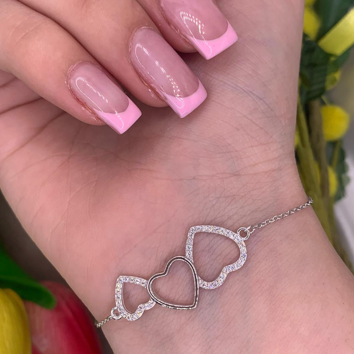 Bracciale tris hearts