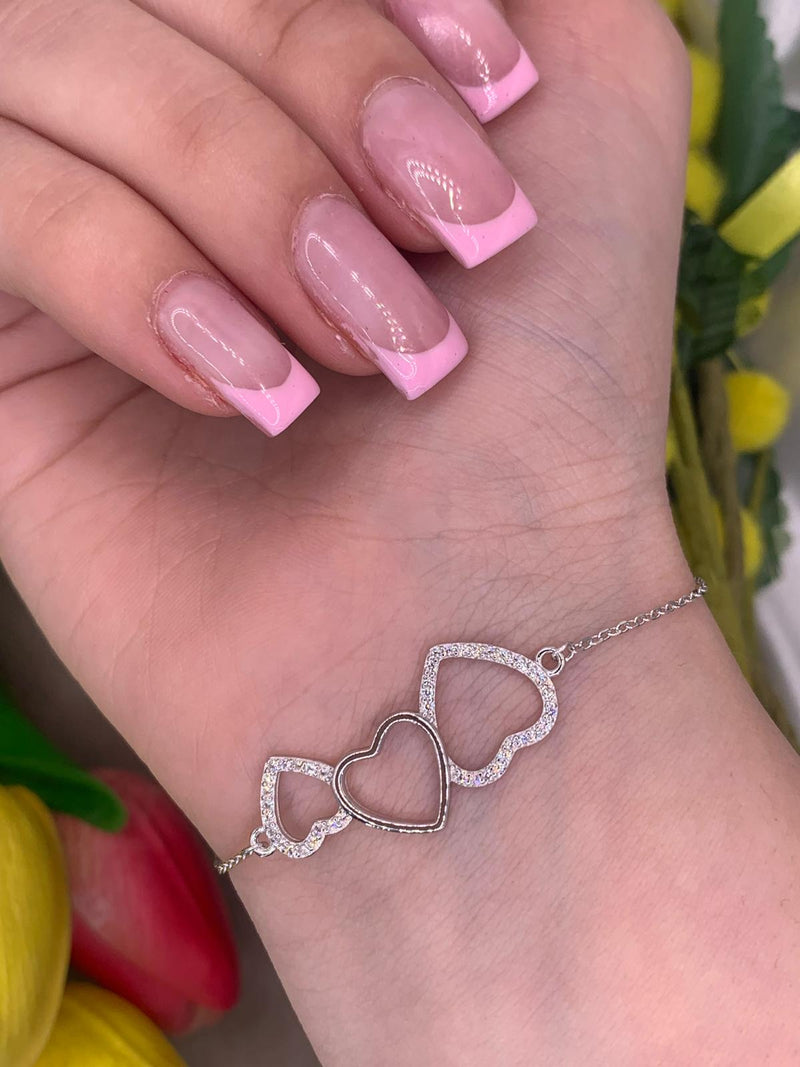 Bracciale tris hearts