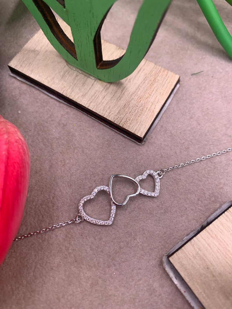 Bracciale tris hearts