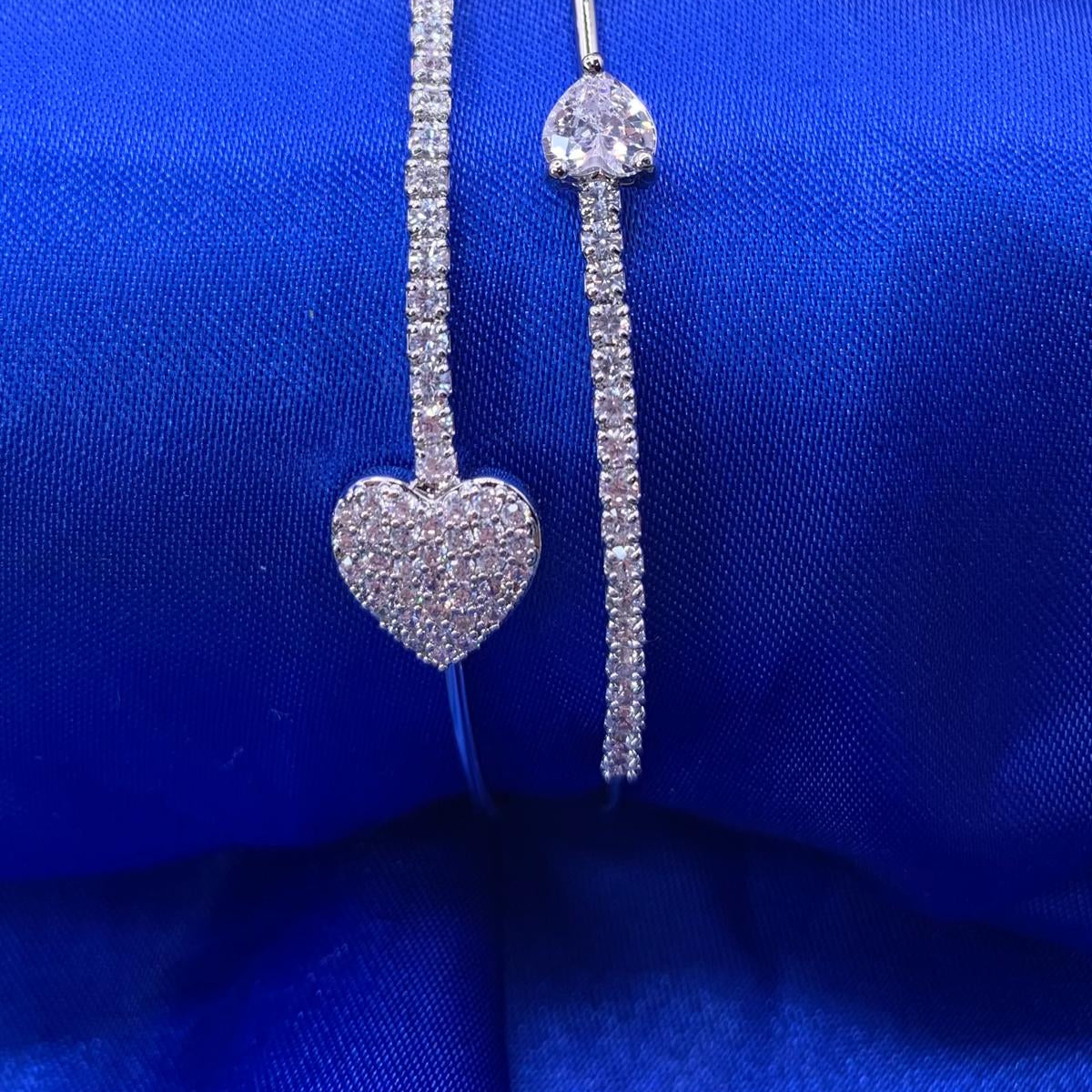 Bracciale cuore-freccia acciaio