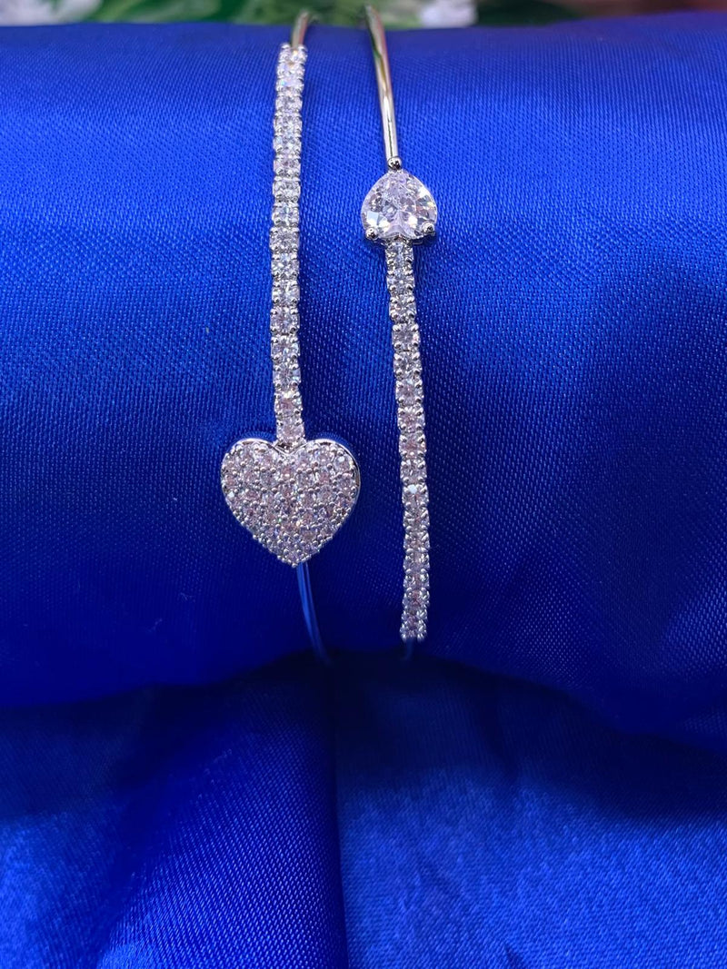 Bracciale cuore-freccia acciaio