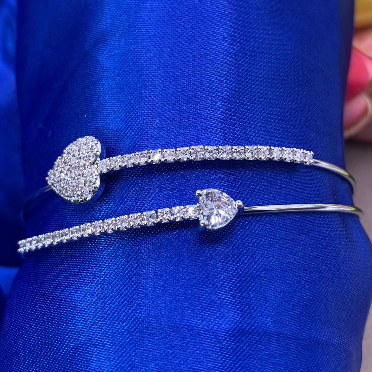 Bracciale cuore-freccia acciaio