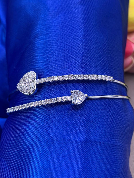 Bracciale cuore-freccia acciaio