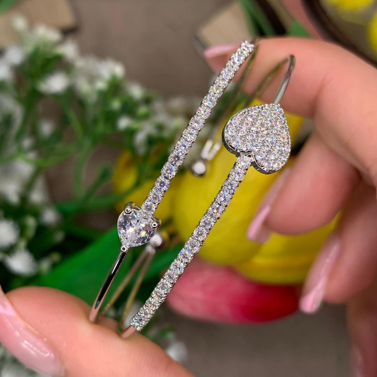 Bracciale cuore-freccia acciaio