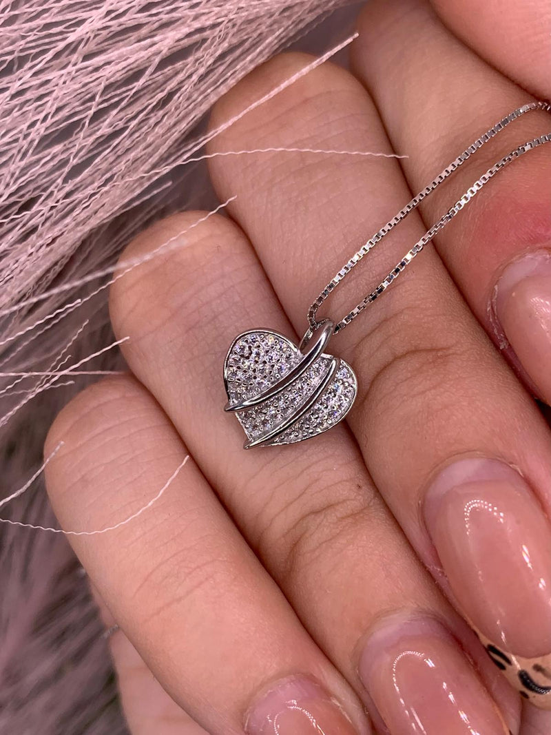 Collana Cuore Graffiato