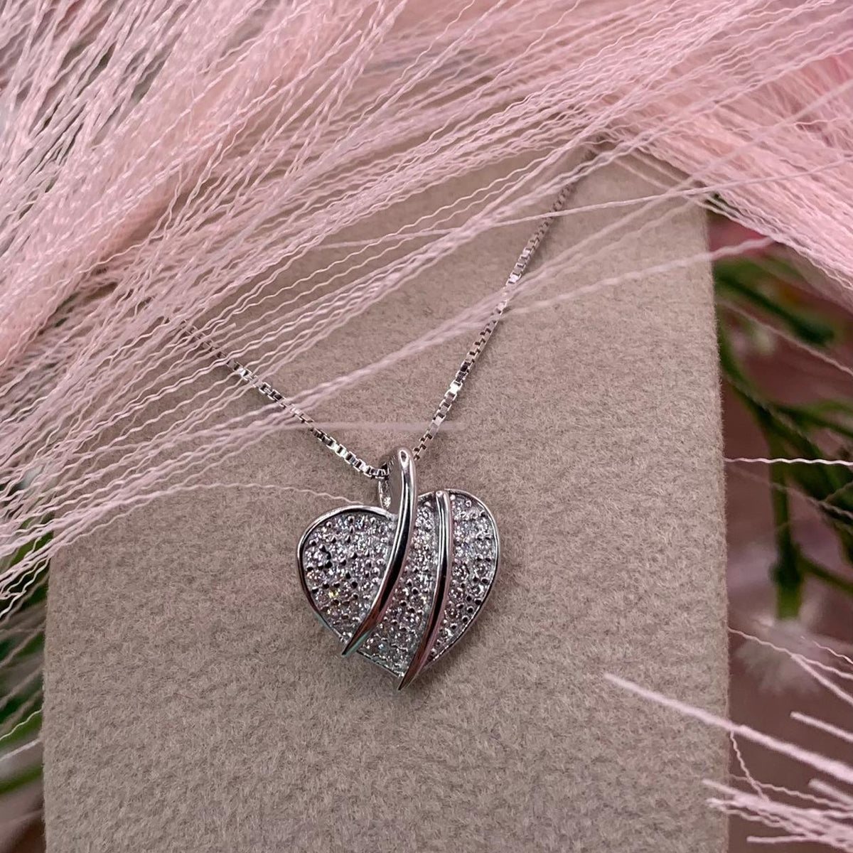 Collana Cuore Graffiato