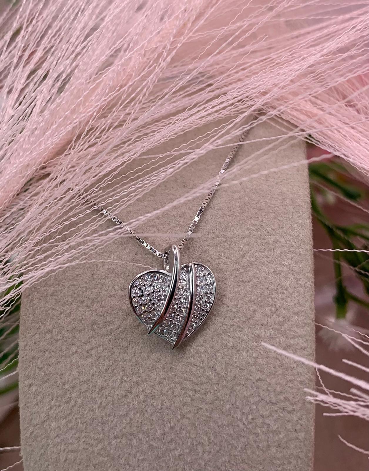 Collana Cuore Graffiato