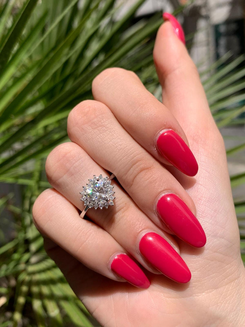 Anello M cuore