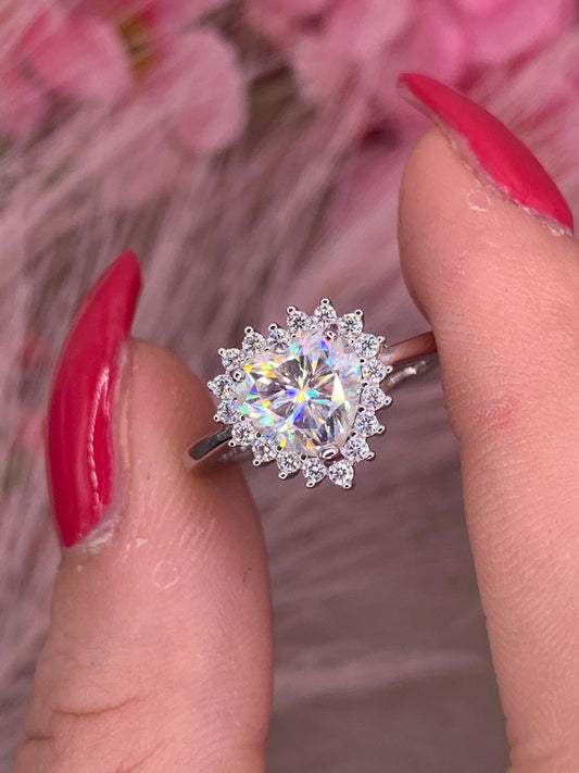 Anello M cuore