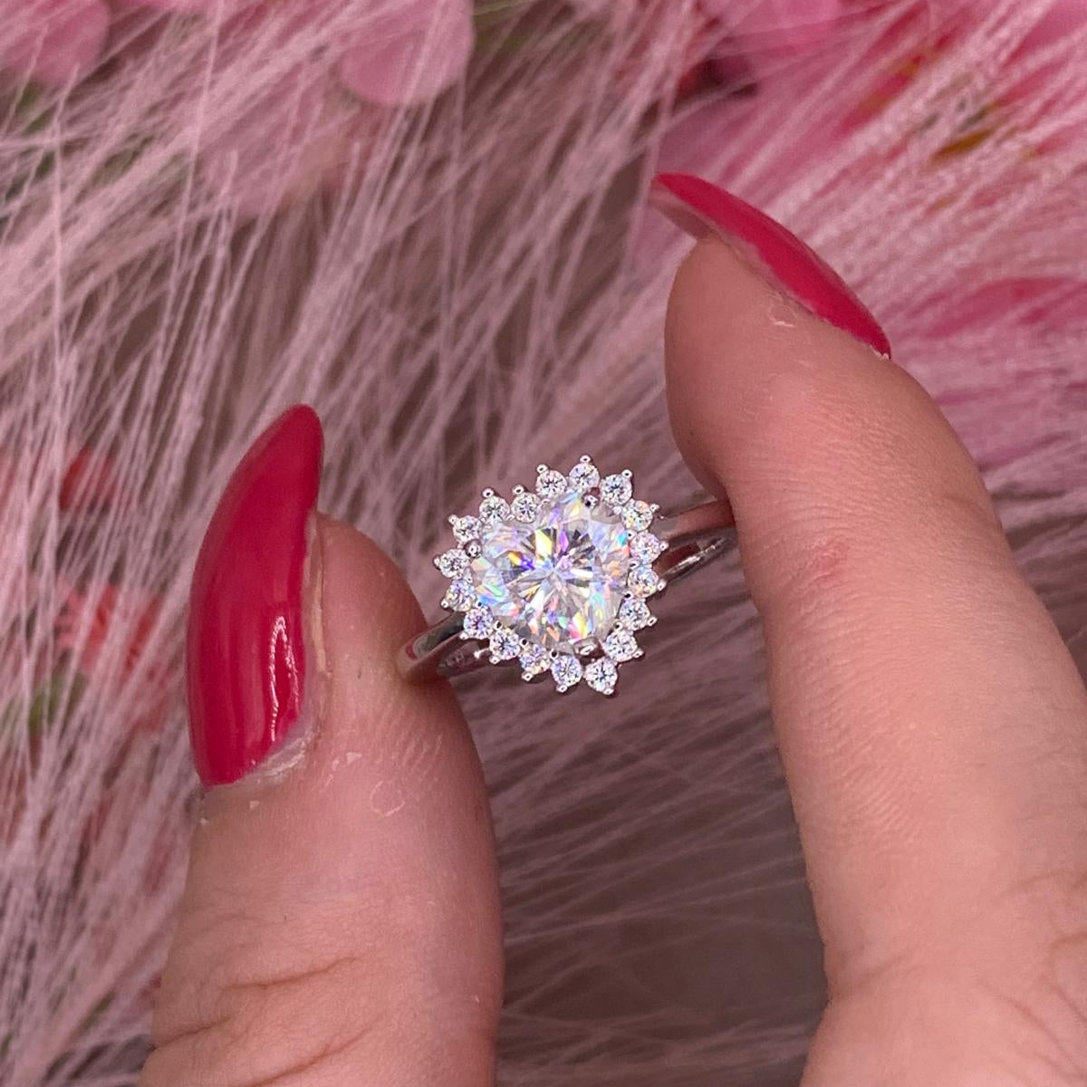 Anello M cuore