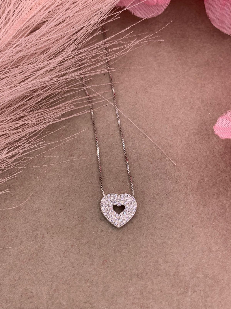 Collana cuore traforato