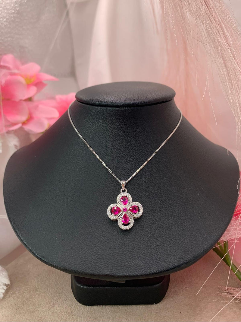 Collana quadrifoglio color