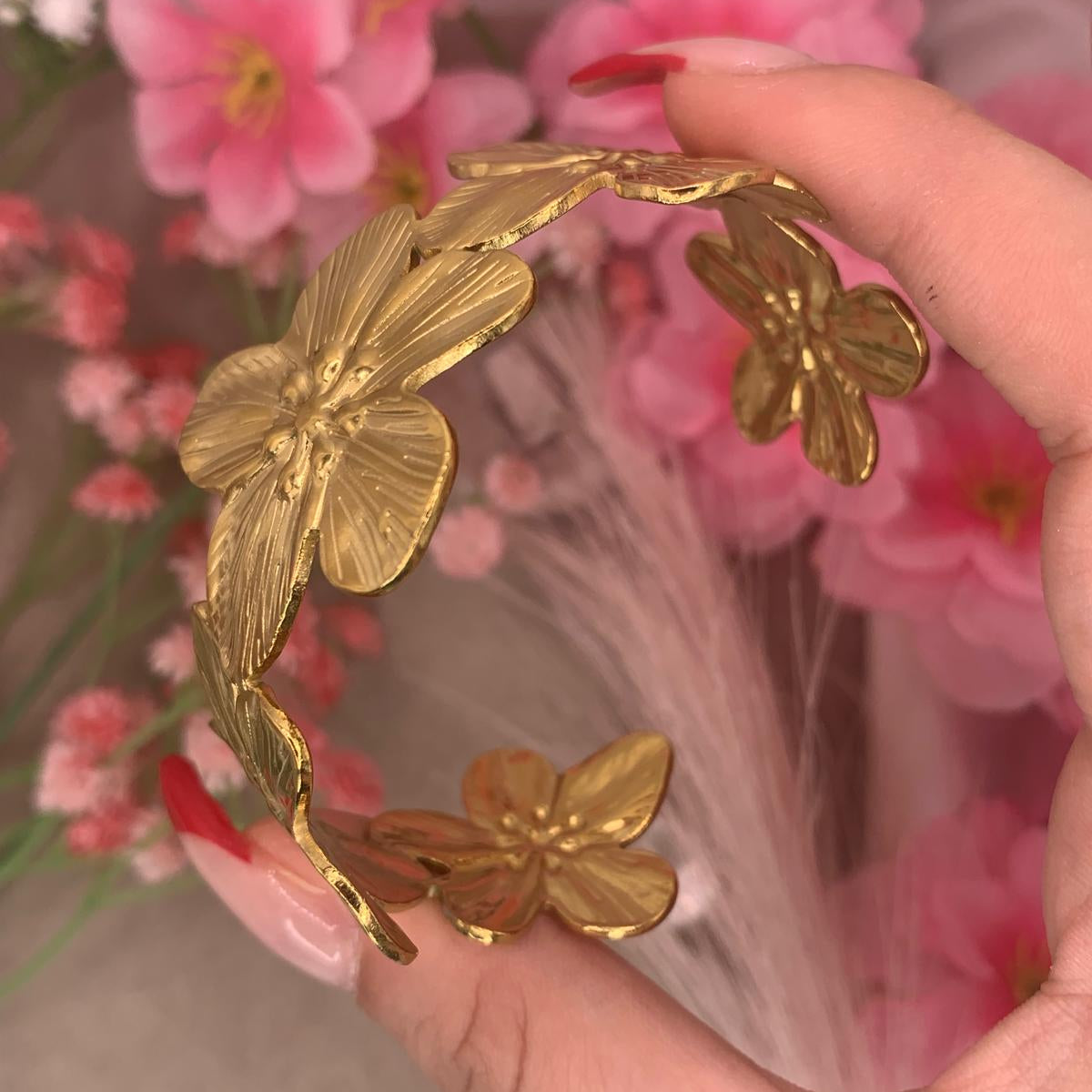 Bracciale orchidea big acciaio