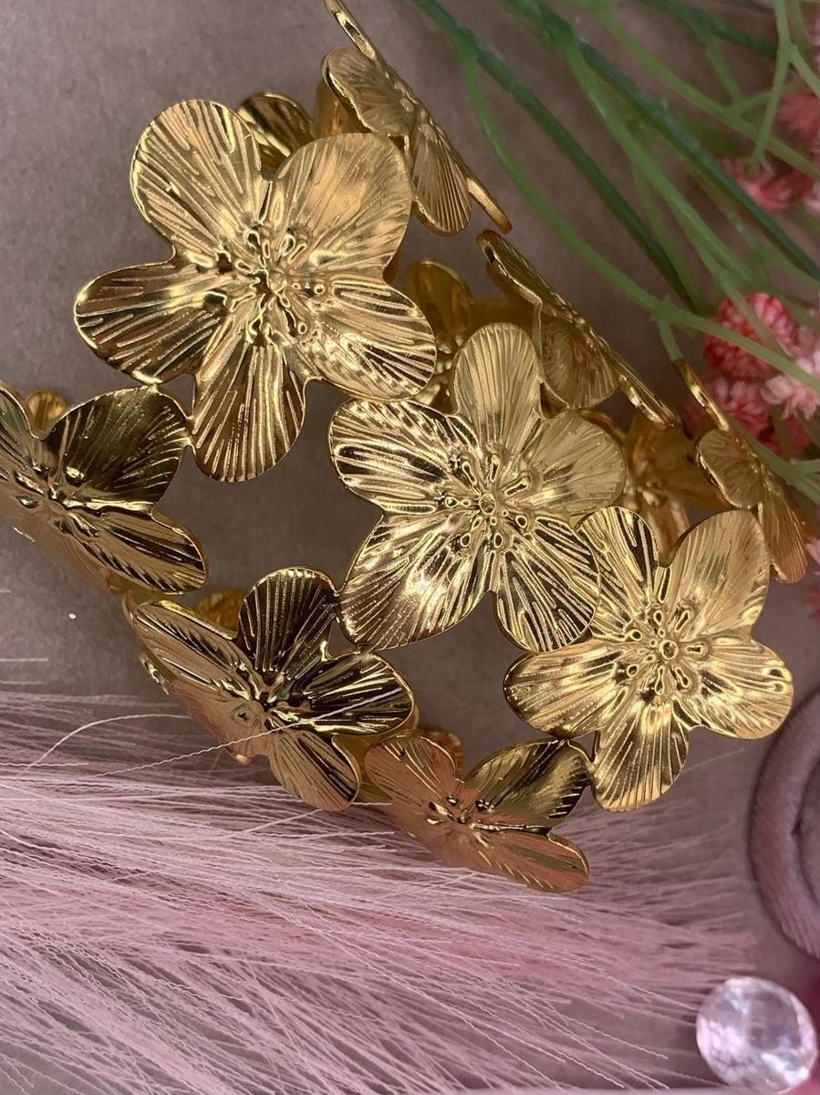 Bracciale orchidea big acciaio
