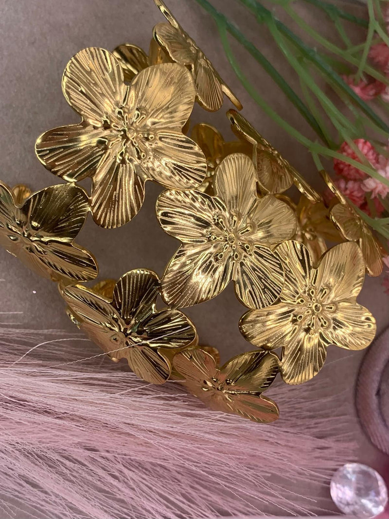 Bracciale orchidea big acciaio