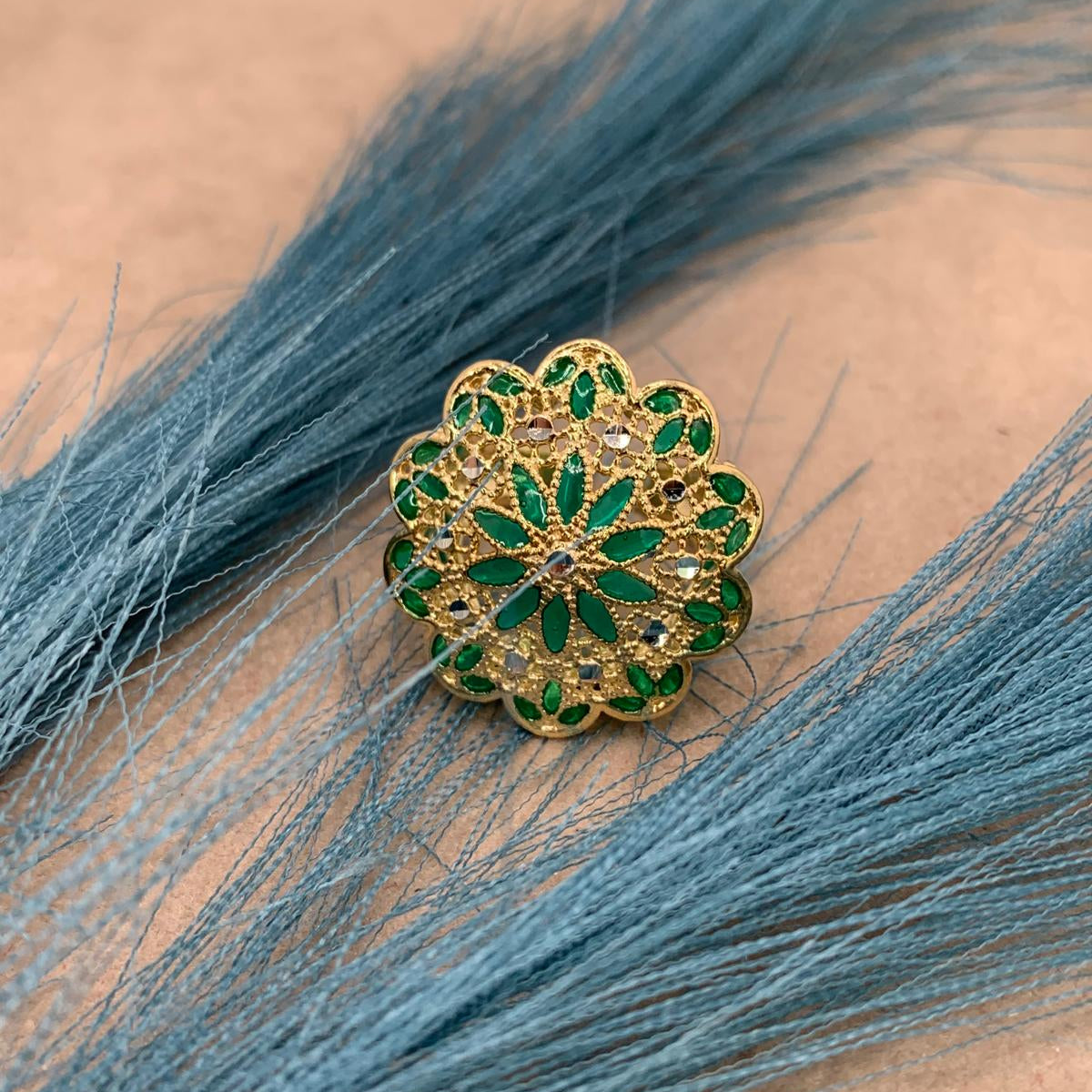 Anello filigrana green