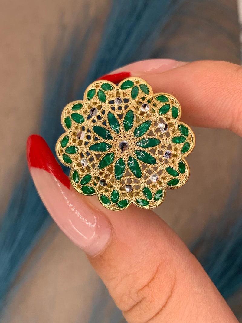 Anello filigrana green