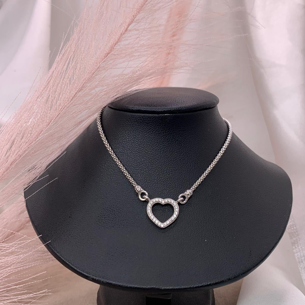 Collana cuore filo doppio