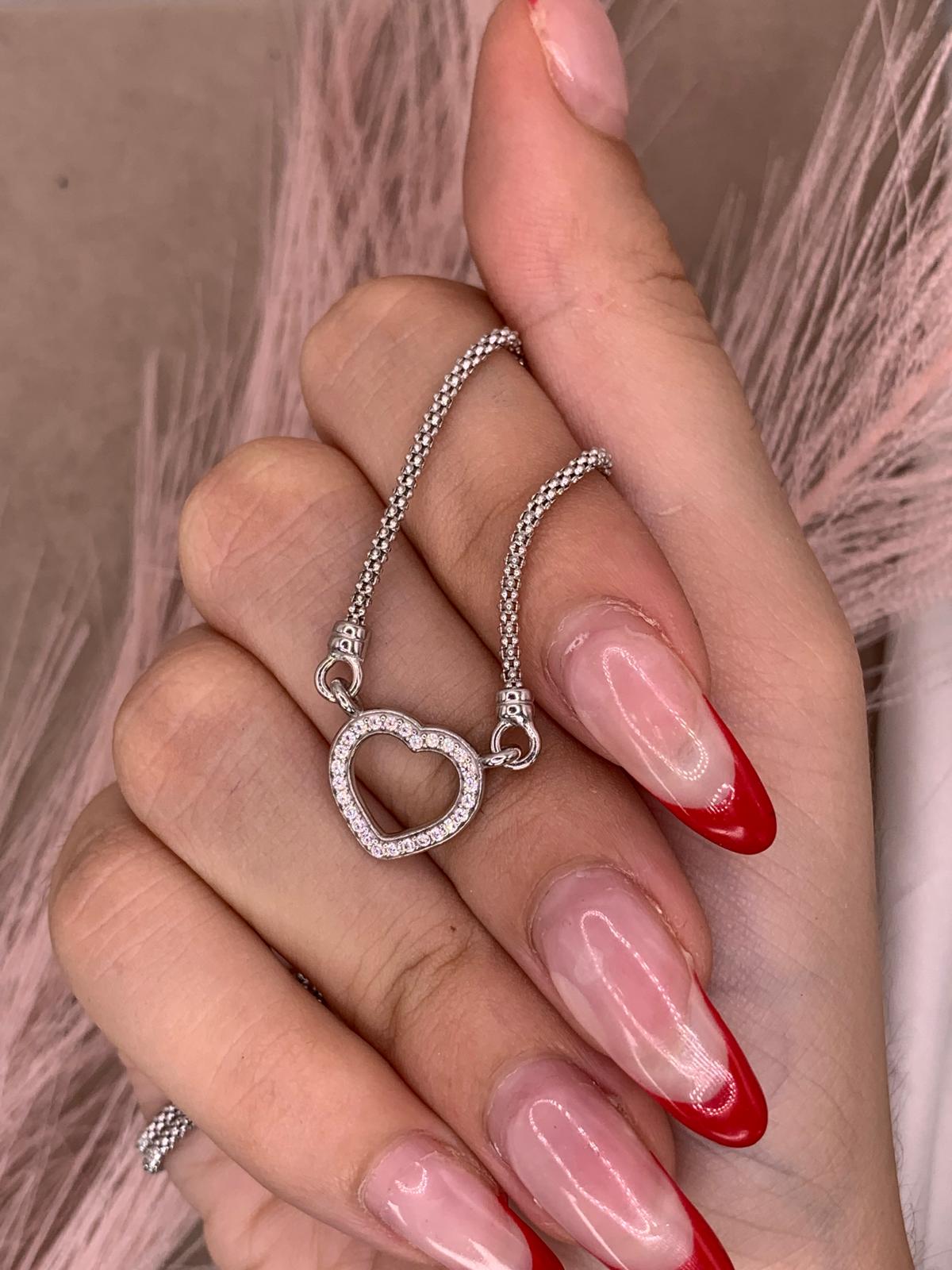 Collana cuore filo doppio
