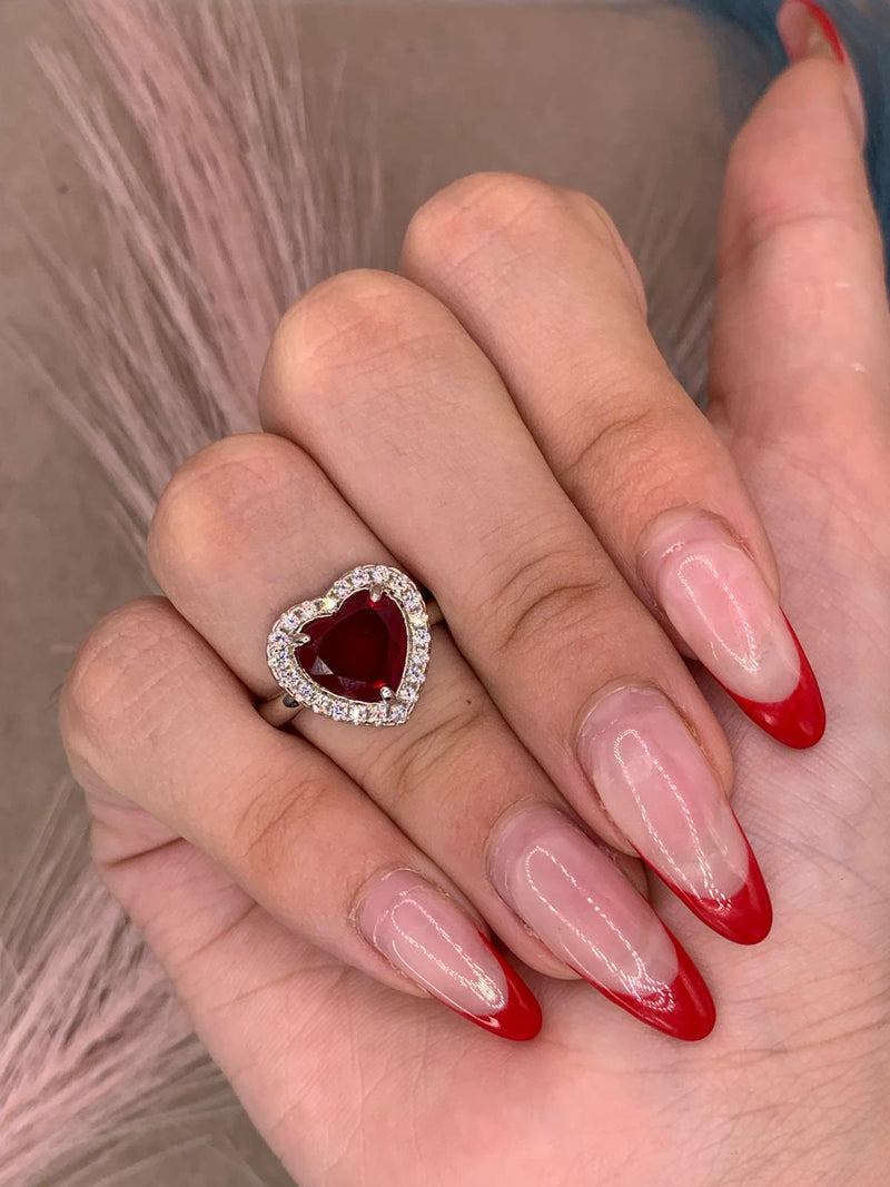 Anello red heart