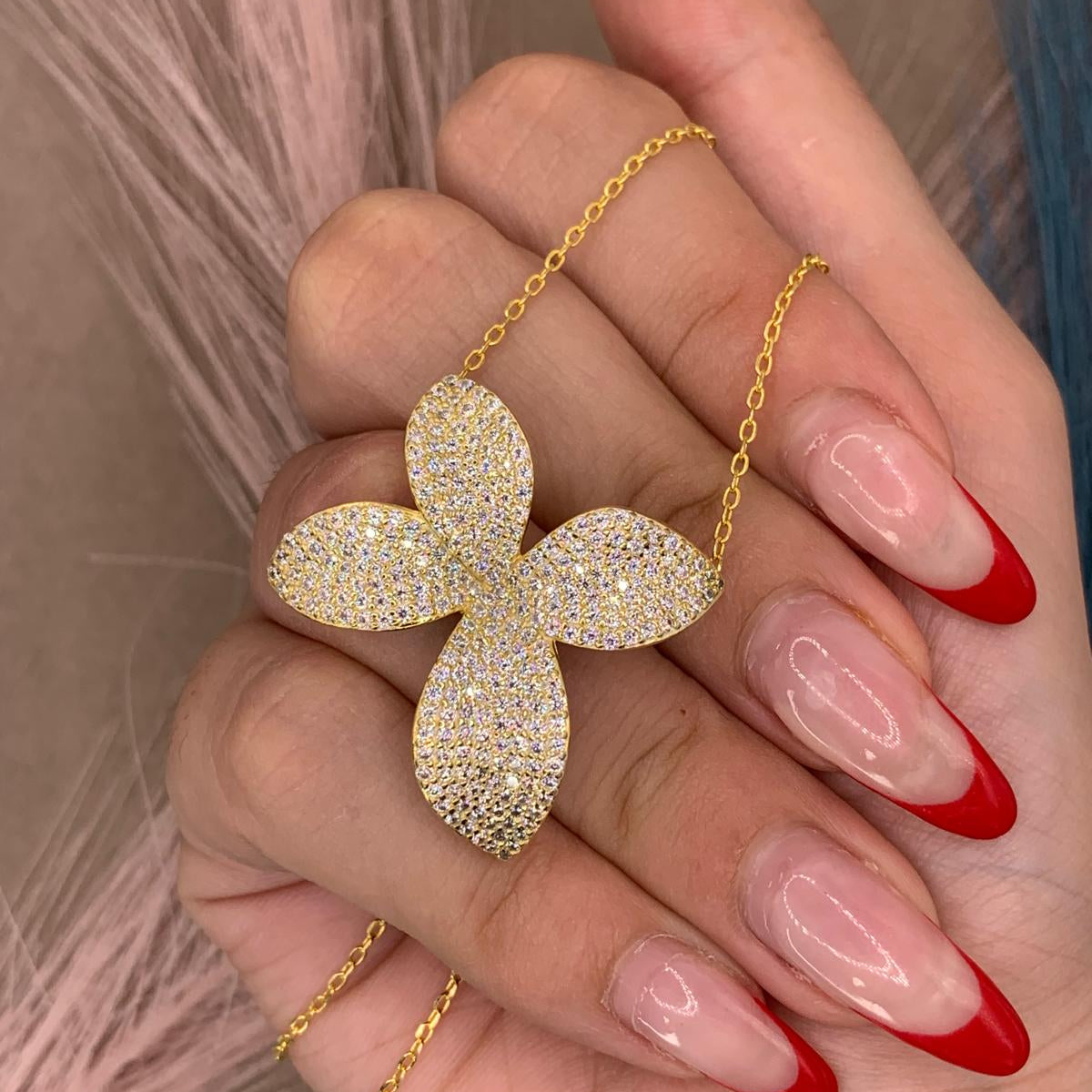 Collana gold flower