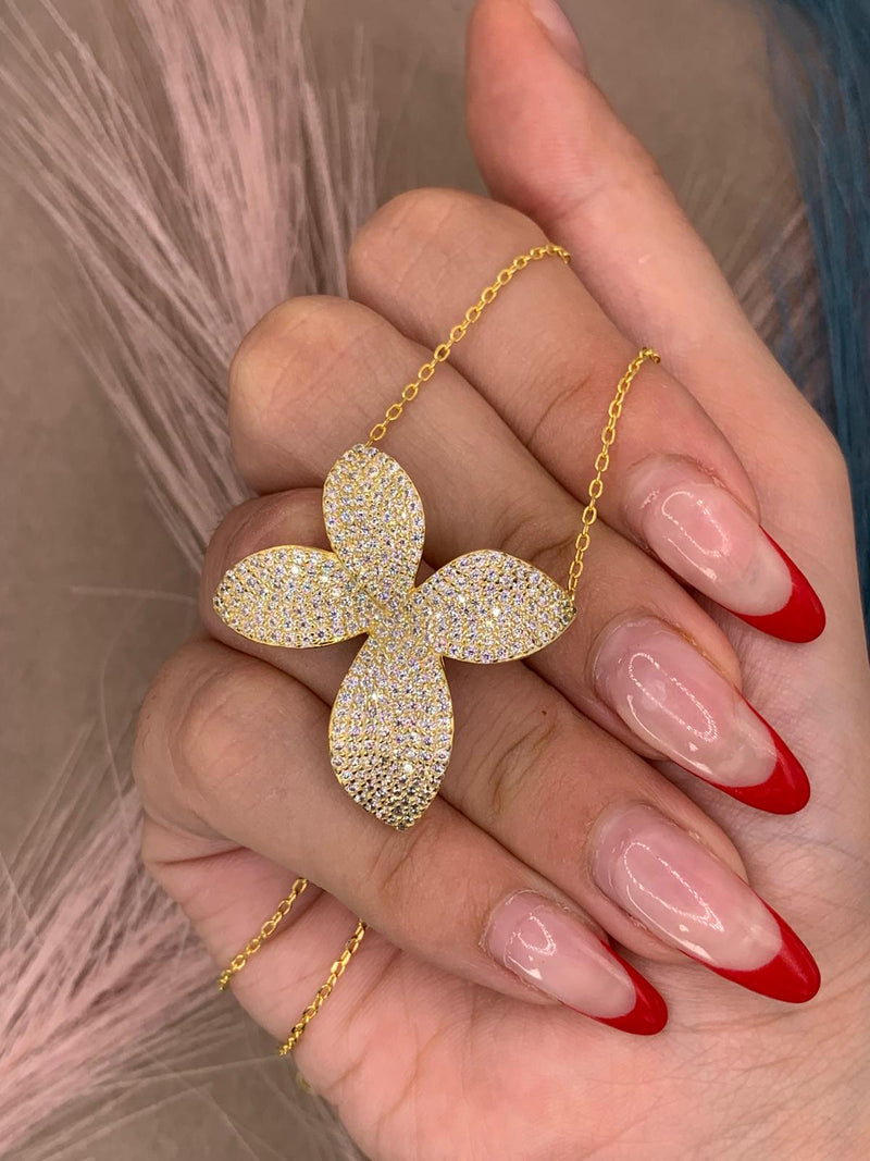 Collana gold flower