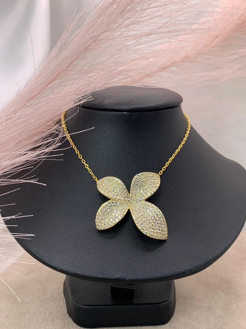 Collana gold flower