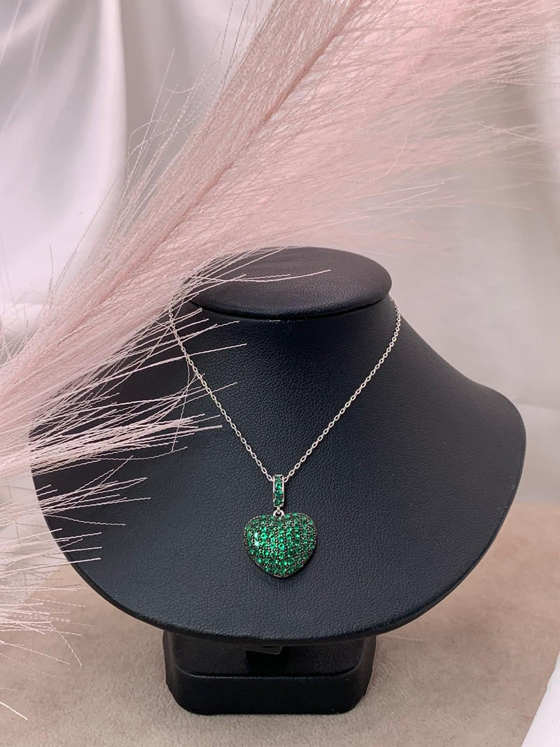 Collana green heart