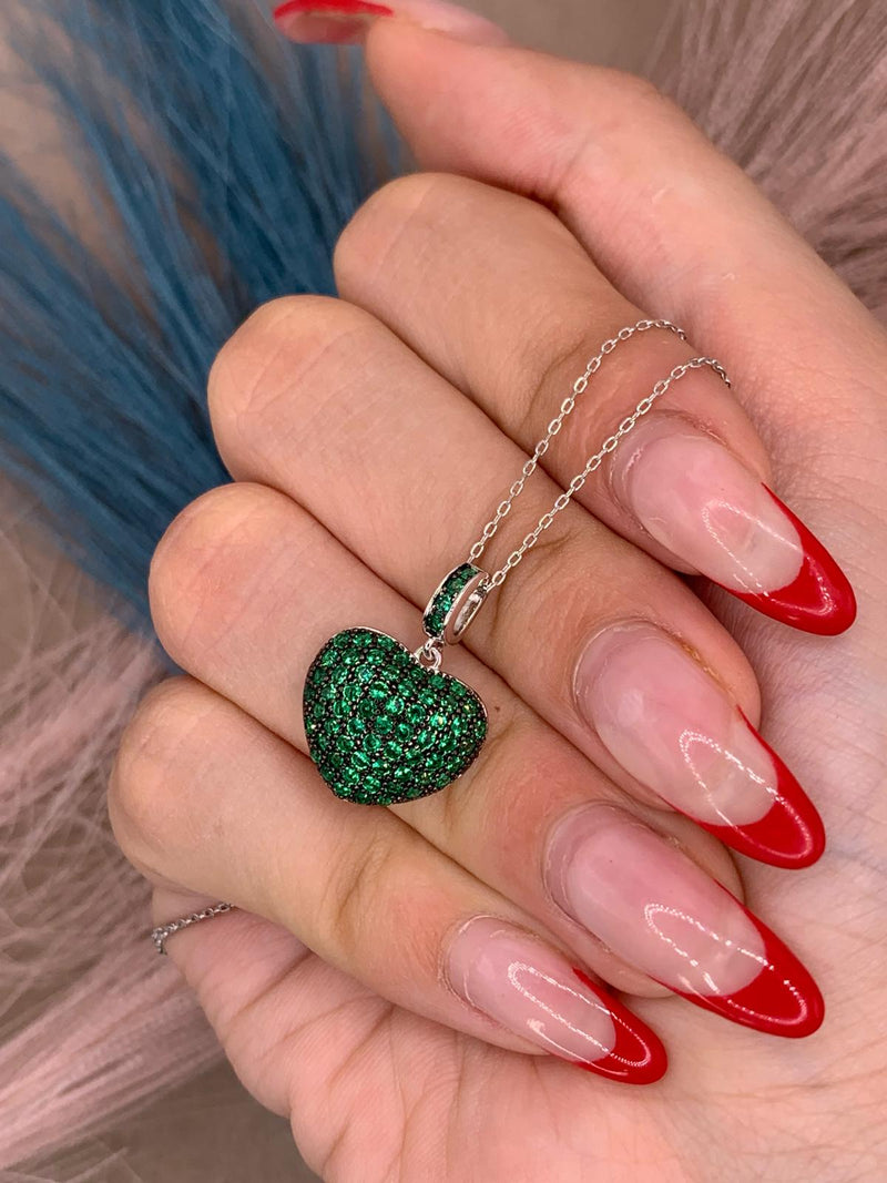 Collana green heart