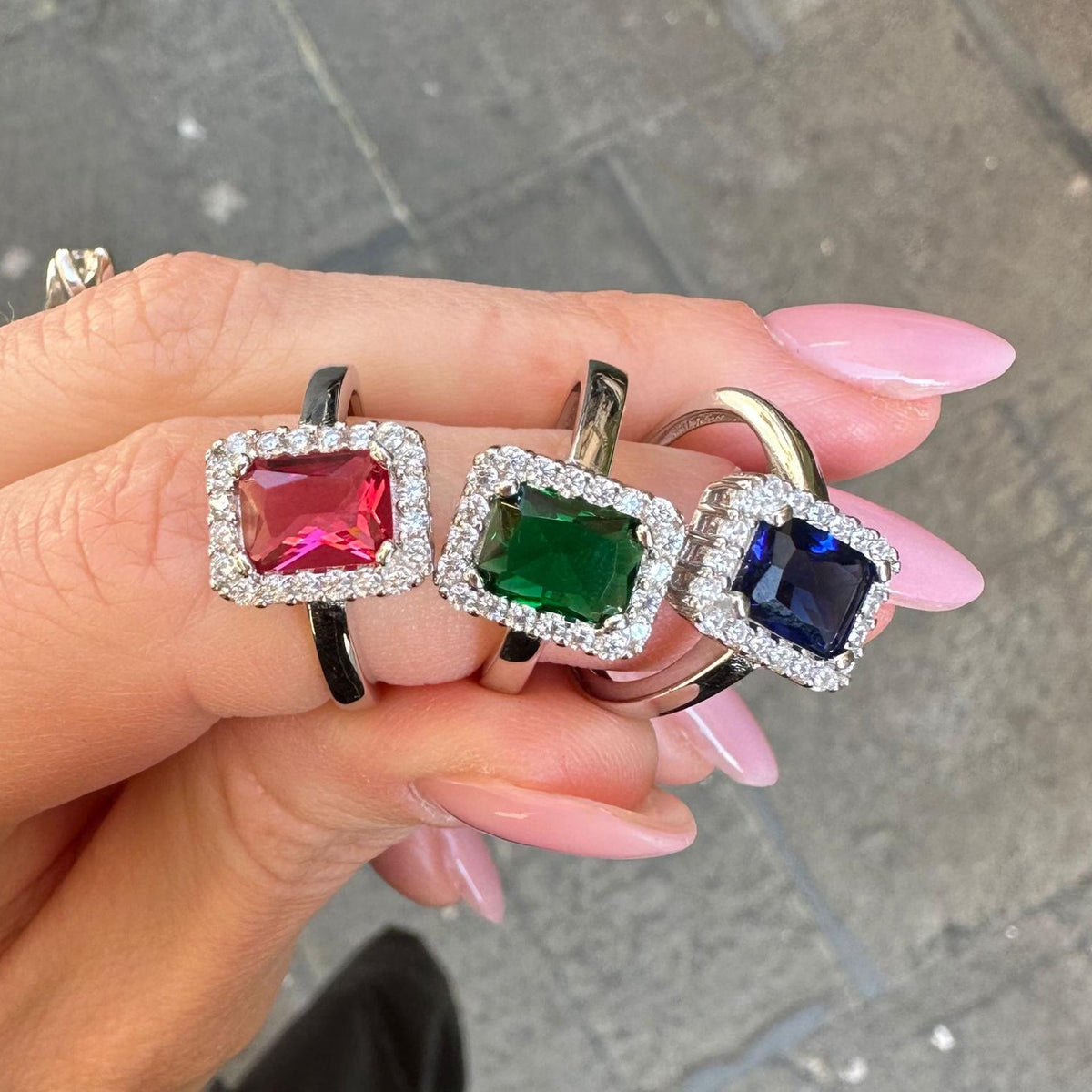 Anello quadrato big