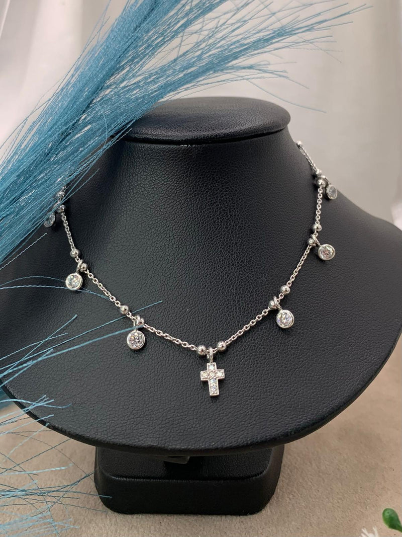 Collana mini croce