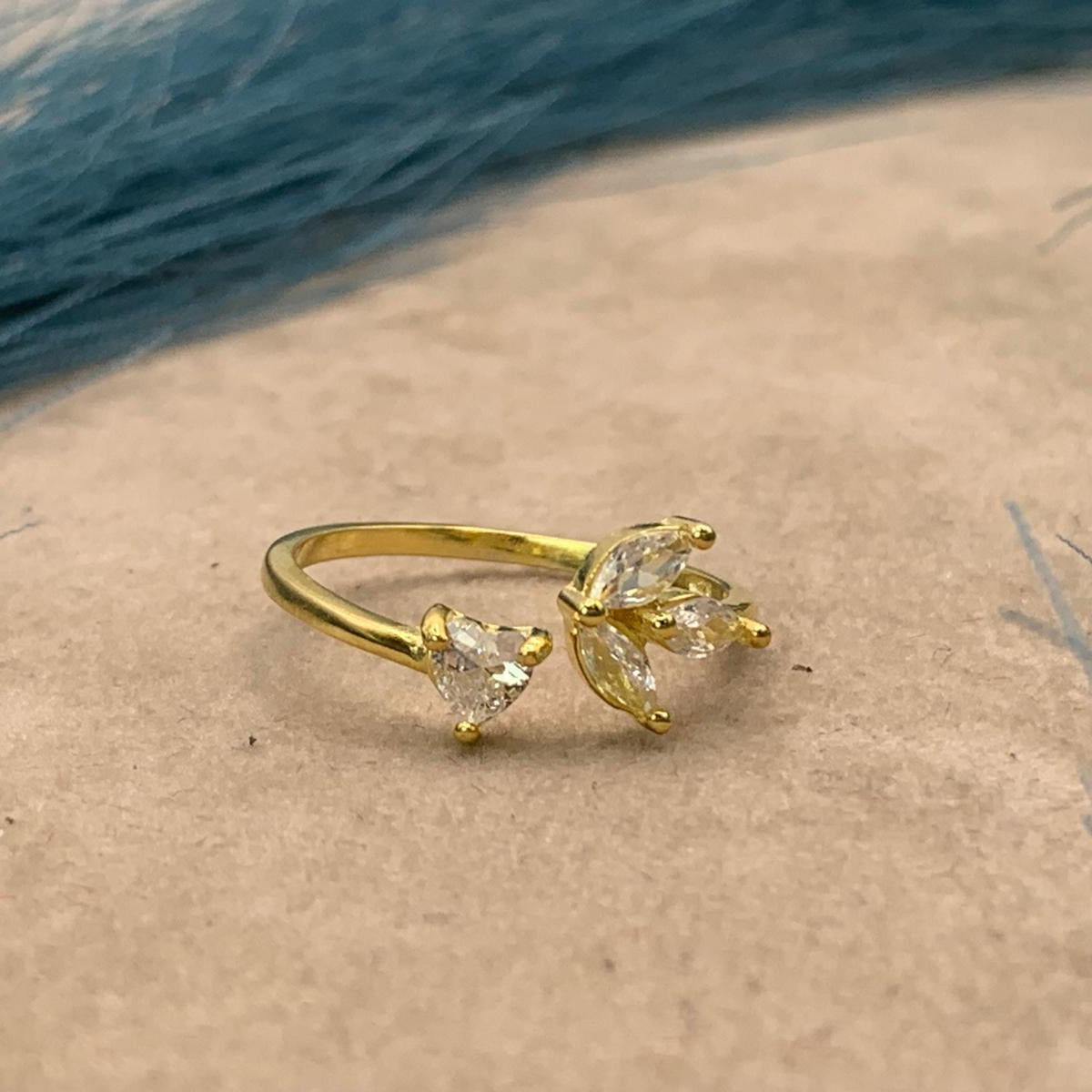 Anello cuore-stella